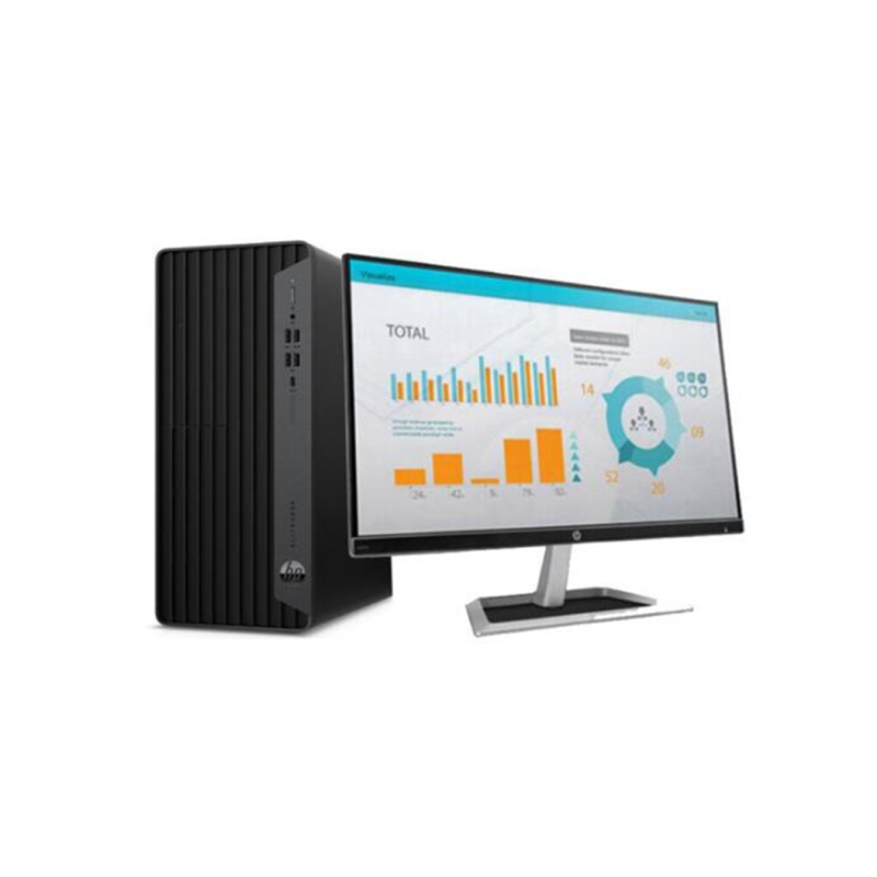 惠普(HP) ProDesk480G7 23.8寸台式电脑整机 I5-10500 8G 1T+256SSD DVDRW