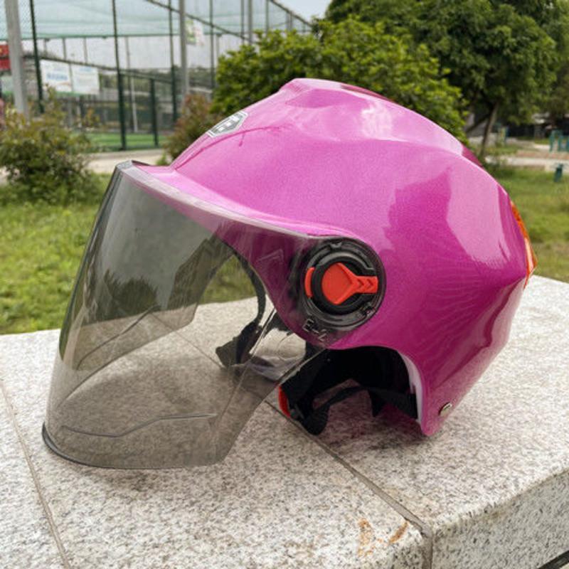 夏季头盔电动车摩托车轻便式男女四季通用防紫外线防晒安全帽半盔177