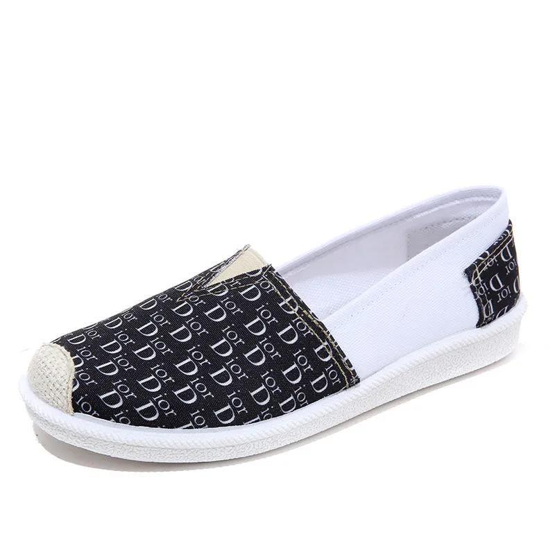 春秋女鞋帆布鞋软底妈妈鞋休闲防滑一脚蹬懒人鞋女单鞋布鞋莎丞图片