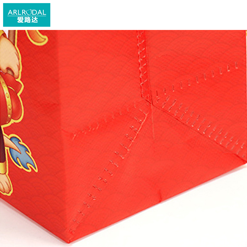 爱路达 蛇年礼品袋春节手提袋 大号金福40*35*14cm/个高清大图