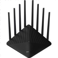 TP-LINK双频2600M家用无线路由器8天线2.4G和5G全千兆网线端口高速WIFI穿墙王电信联通移动网络入户光纤猫通用宽带路由器TL-WDR8660千兆版