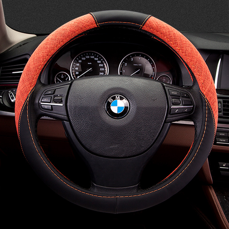 cheairen汽车方向盘套四季通用把套防滑吸汗38cm通用rf全新04款视频