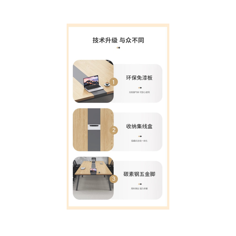 铭思达会议桌长条桌高清大图