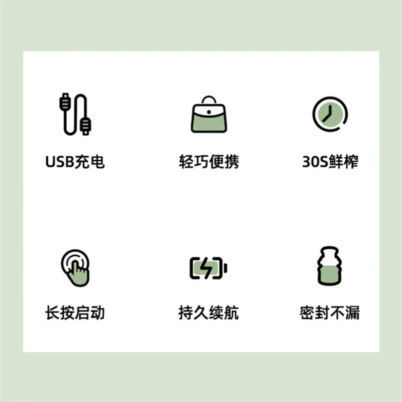 英国勃曼便携式果汁杯BM-G01无线随行家用电动小型外带辅食果汁机榨汁杯高清大图