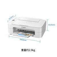 佳能(Canon)TS3380喷墨打印机家用彩色照片打印复印扫描一体机无线办公TS3180升级版 白色 套餐二:主机+内胆可加墨+4瓶墨水+送大礼包