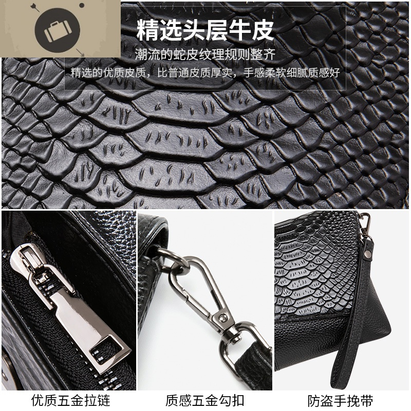 真皮包包女2020新款斜挎包时尚手拿包软皮韩版信封手抓包单肩小包 艾狄伊娃手提包