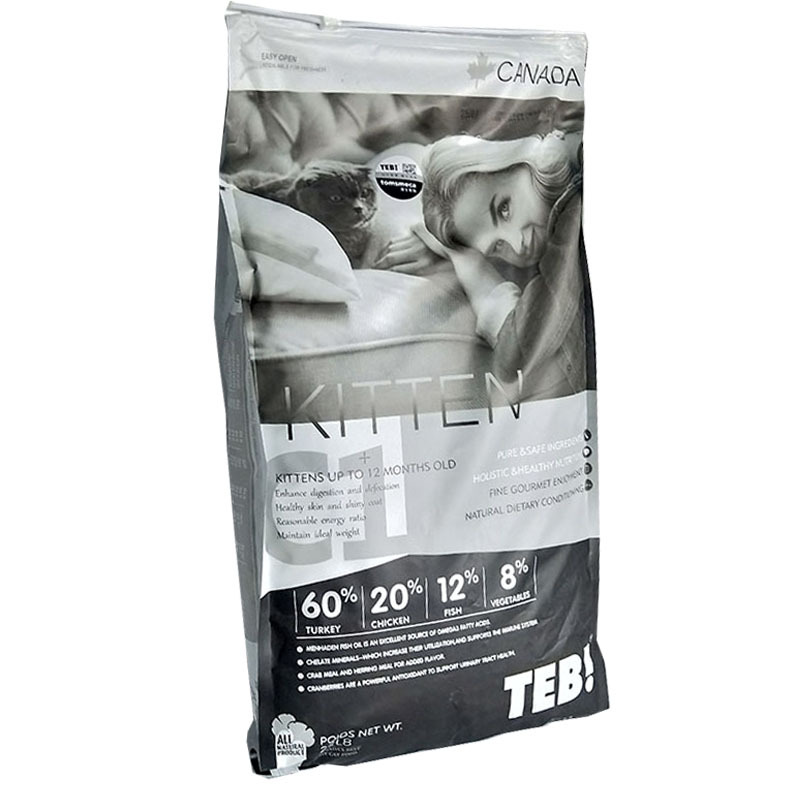 TEB!汤恩贝BC1幼猫粮 幼猫粮怀孕母猫火鸡肉常态配方无谷粮猫干粮22磅/10KG高清大图