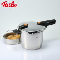 菲仕乐(fissler)锅具套装 TZ00000871 橙色沸点6L高速快锅不粘锅不锈钢炒锅刀具汤锅21件组