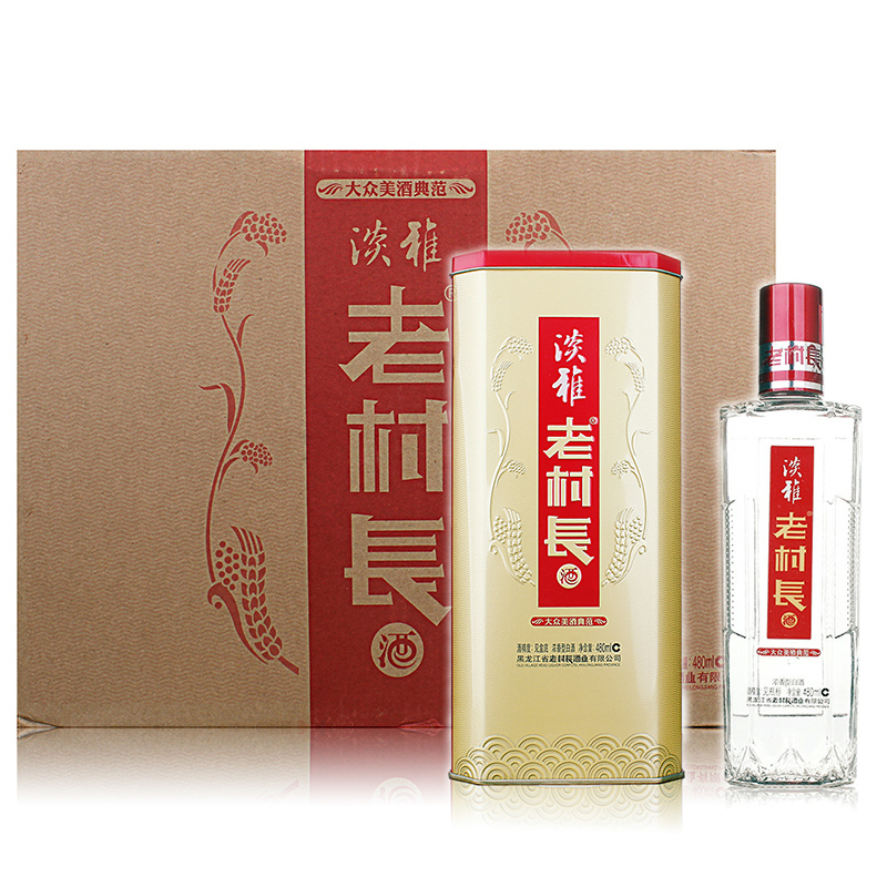 6瓶装42度老村长香满堂酒国产白酒450ml6瓶东北酒大众美酒视频