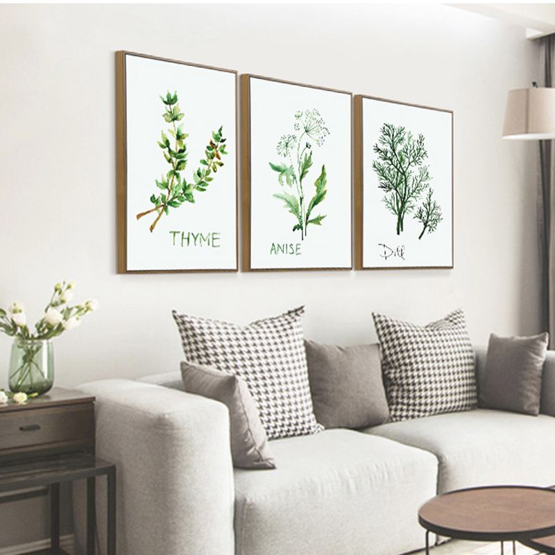 客厅装饰画现代简约北欧卧室背景墙壁画小清新鹿墙壁画