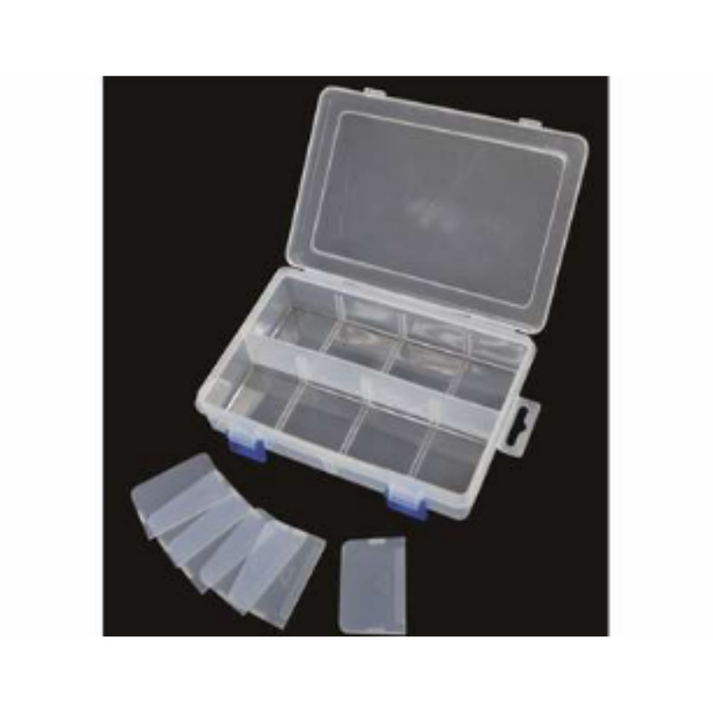 PantP G-200 PP透明零件盒20×14×4.8cm(8分隔)
