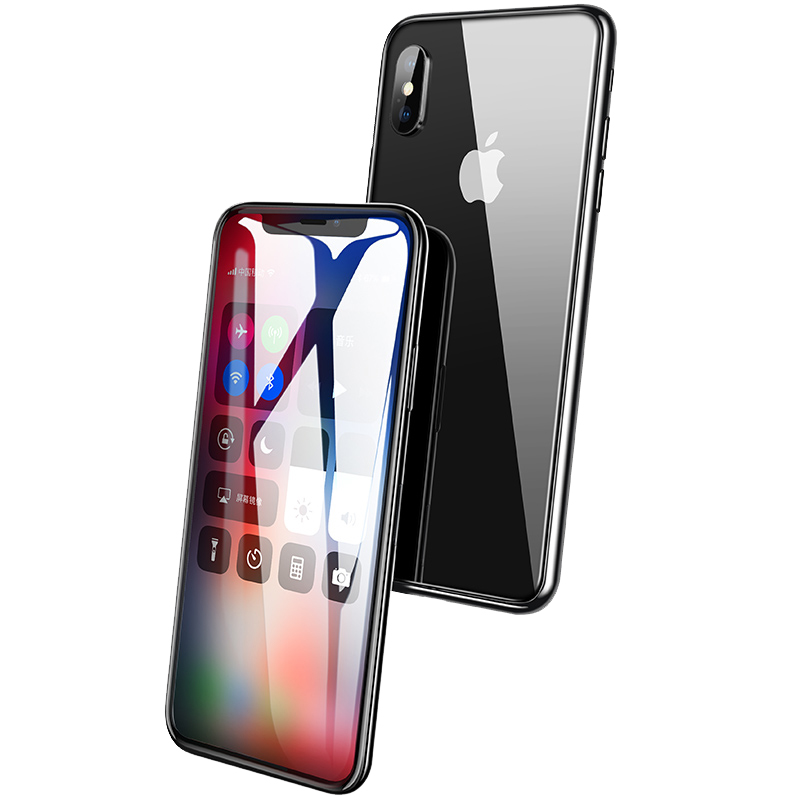 令狐少侠适用苹果x钢化膜applexs全屏幕苹果X黑色iphoneXs手机贴膜 钢化玻璃全屏防护高清膜高清大图