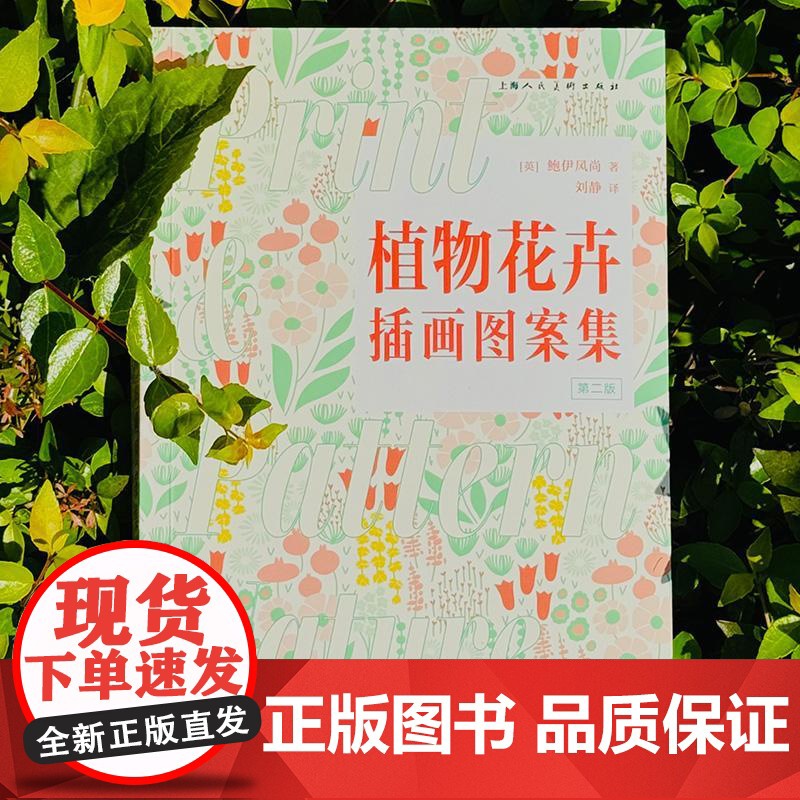 植物花卉插画图案集第2版 设计新经典 鲍伊风尚上海人民美术出版社图案装饰艺术纺织品设计自然画册正版画集高清大图