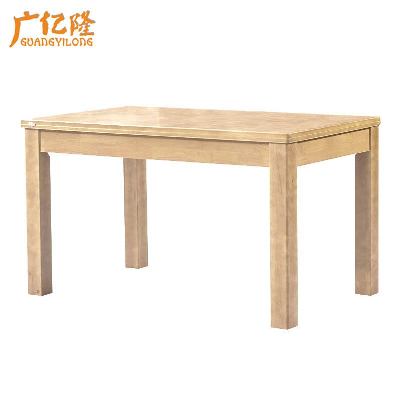 广亿隆实木餐桌椅条形饭桌一桌四椅图片
