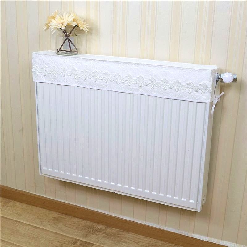 暖气罩布艺/蕾丝暖气套老式铁暖气片罩 防熏黑防尘罩装饰罩|乳白色