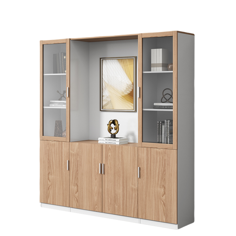 铭思达书柜四门个高清大图