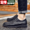 公牛四季休闲鞋春季新款搭配休闲西裤牛仔裤的鞋男土上线小皮鞋青年工作上班正装软底青年百搭潮鞋