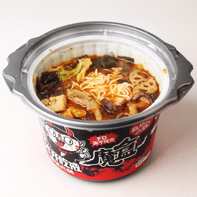 食族人菌味火锅155g懒人网红速食面条便携夜宵代餐方便面