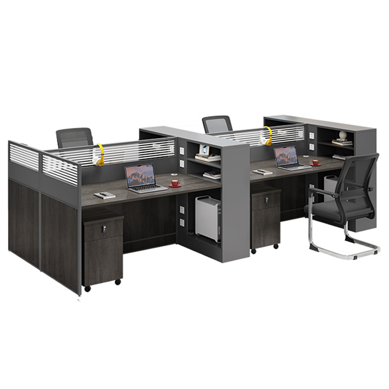 芙瑞塔屏风桌 四人位+椅柜套高清大图