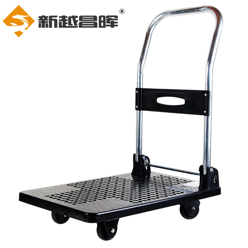 新越昌晖钢板车平板车折叠小推车手推车拉货车手拉车小拖车搬运车6090