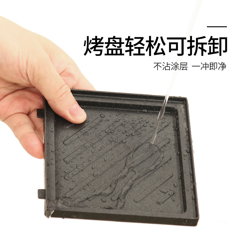 柏翠(petrus)三明治机家用网红轻食早餐机三文治加热压烤吐司面包电饼铛PE5110
