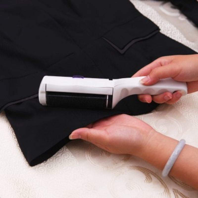 静电除毛刷毛器衣服粘毛器可水洗滚筒黏沾吸毛去毛刷除尘刷0