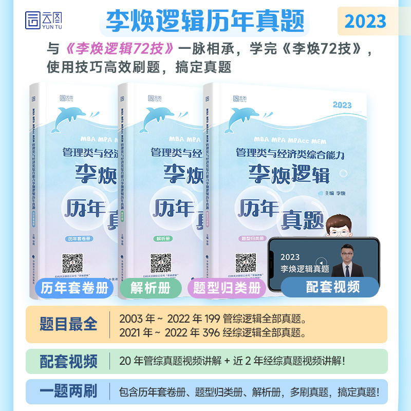 2025李焕逻辑历年真题[] [正版]新版李焕2025考研管理类联考李焕逻辑历年真题 mbampacc 396经济类高清大图