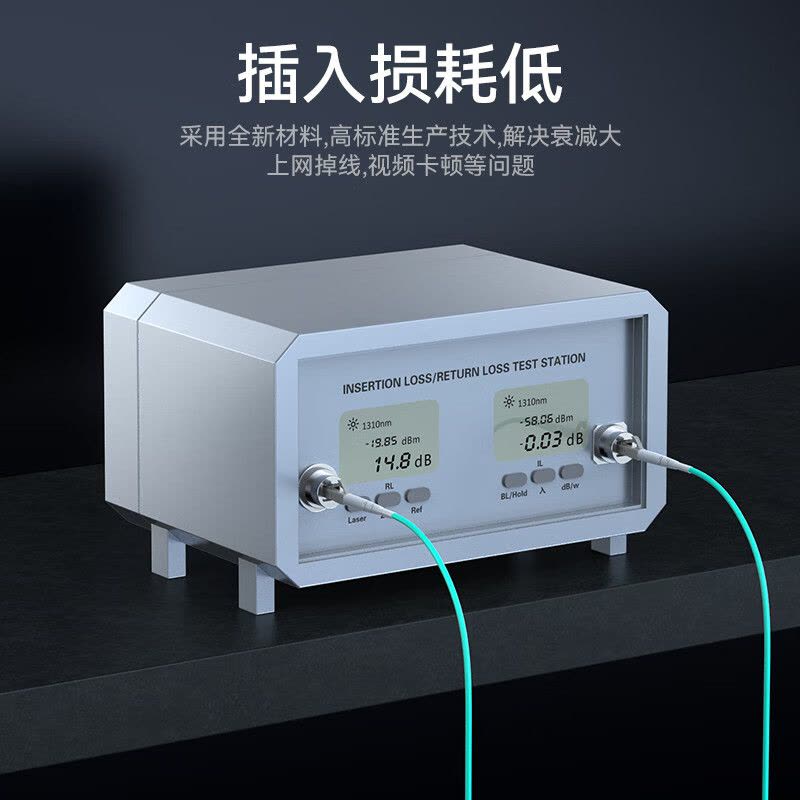 胜为(shengwei)FOC-1350电信级LC-LC多模双工卡扣35米OM350/125湖水蓝图片