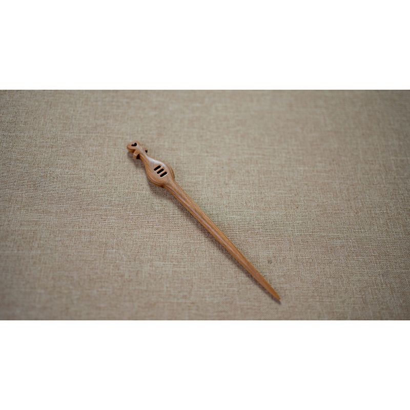 琵琶语绿檀木簪18cmzang又一雪琵琶语绿檀木发簪盘发髻古朴传统典雅