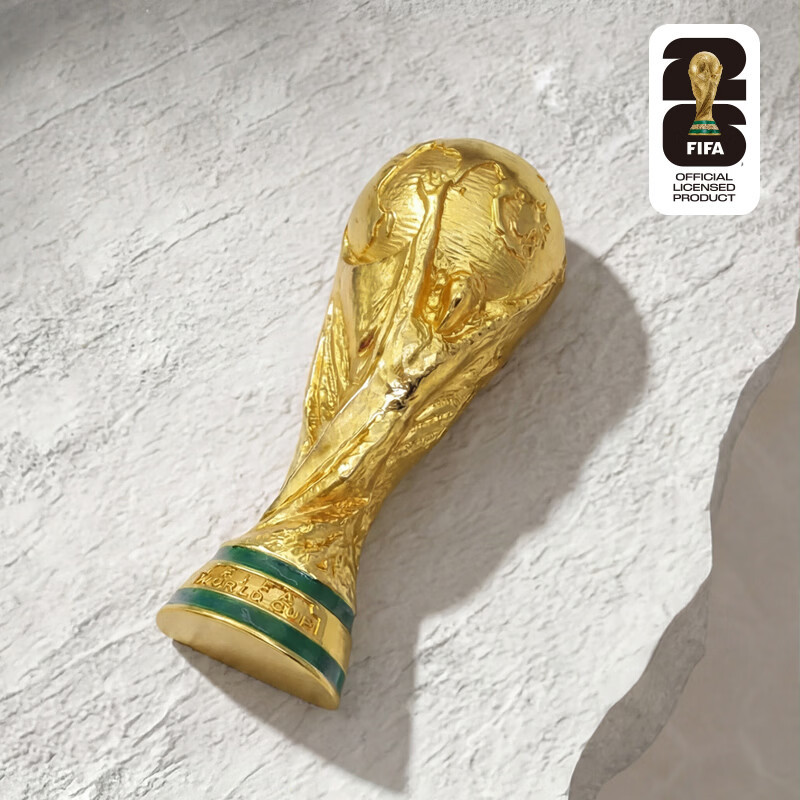 FIFA 2026美加墨世界杯官方纪念品45mm 2.5D金杯磁铁冰箱贴创意饰品大众版正版授权 F26-MT-0002
