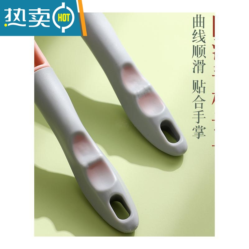 敬平地刷厕所卫生间多功能去污清洁刷子浴室瓷砖墙面浴缸无死角地板刷 01#蔚蓝色(手持款)高清大图