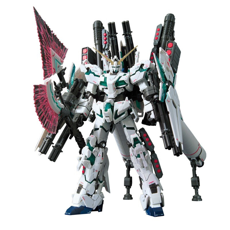 万代 1/144 高达拼装模型 rg 敢达男孩玩具 rg30全装备独角兽