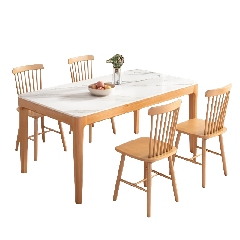 珂洋 餐桌 一桌四椅130*80*75cm 套高清大图