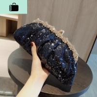2019新款晚宴包旗袍礼服包宴会名媛年会亮片小手包手拿包女公主包NEW LAKE 蓝色珠片_269