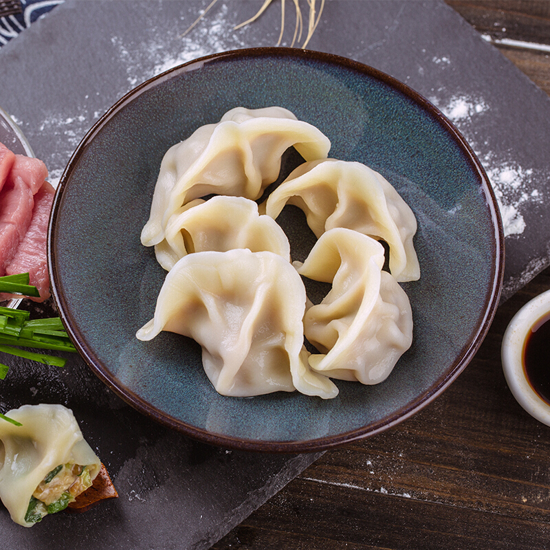 大娘水饺 韭菜猪肉水饺 700g(蒸饺 饺子 煎饺 锅贴 早餐食材 火锅食材