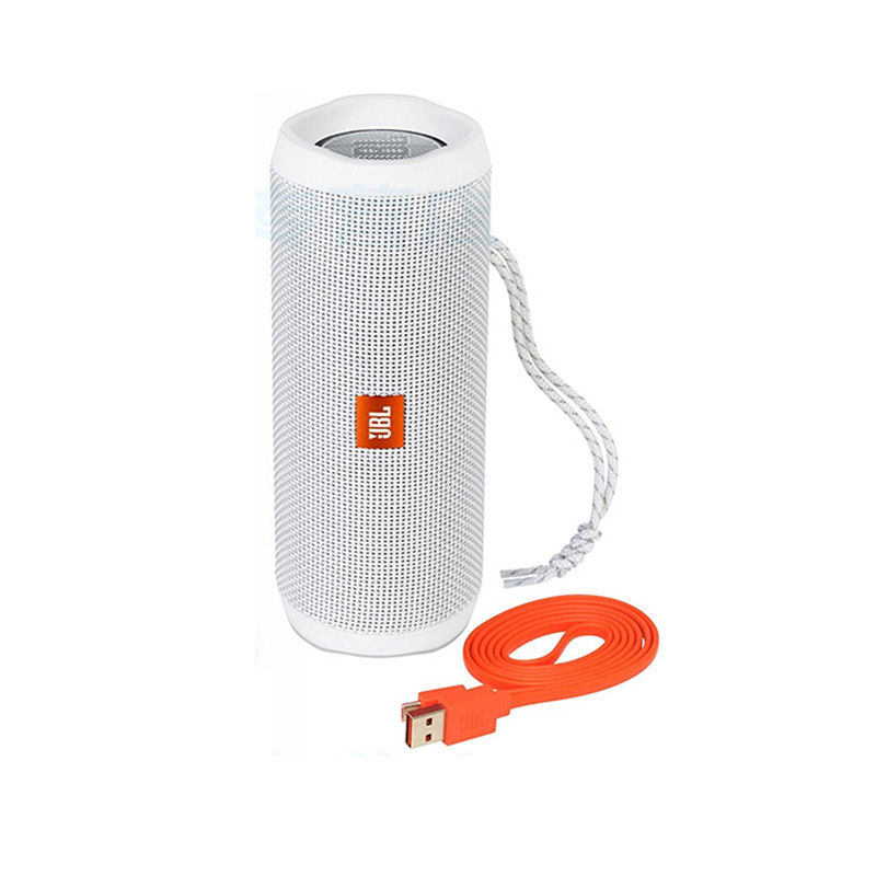 [小身材大能量]JBL Flip4 音乐万花筒4 防水设计便携迷你无线蓝牙音箱音响 白色