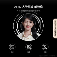 华为智能门锁 PLUS版[MateXT平安好搭档]AI 3D人脸解锁快准稳 高清猫眼 AI指纹锁 电子锁AGS-X11