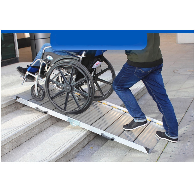 安赛瑞可折叠斜坡板1980750便携式移动铝合金踏板爬楼梯跳板无障碍