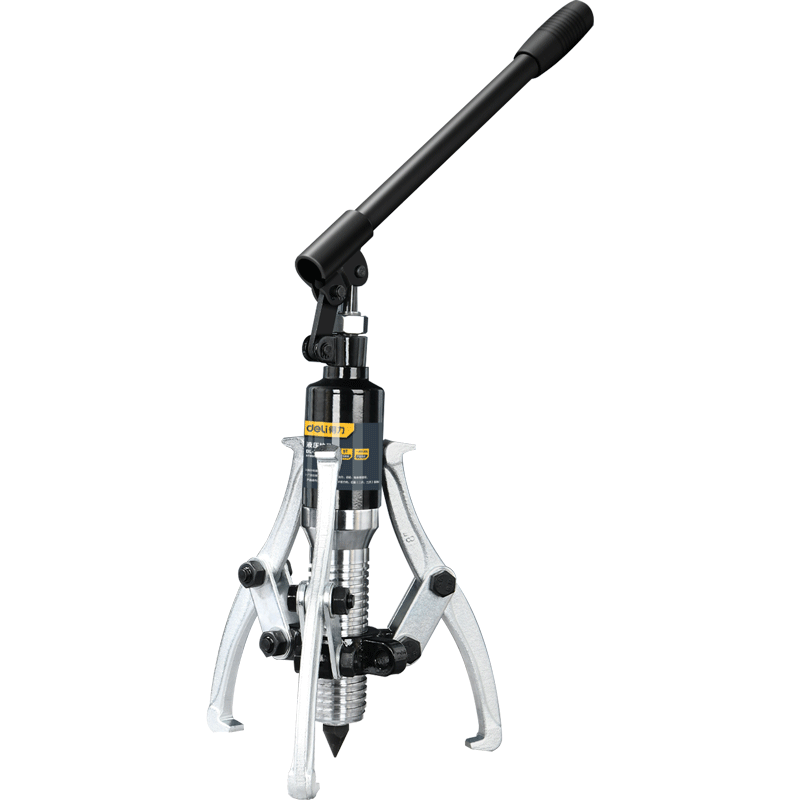 得力deli整体式液压拉马轴承三爪吨液压拔轮器三爪轴承拉出器工具20t