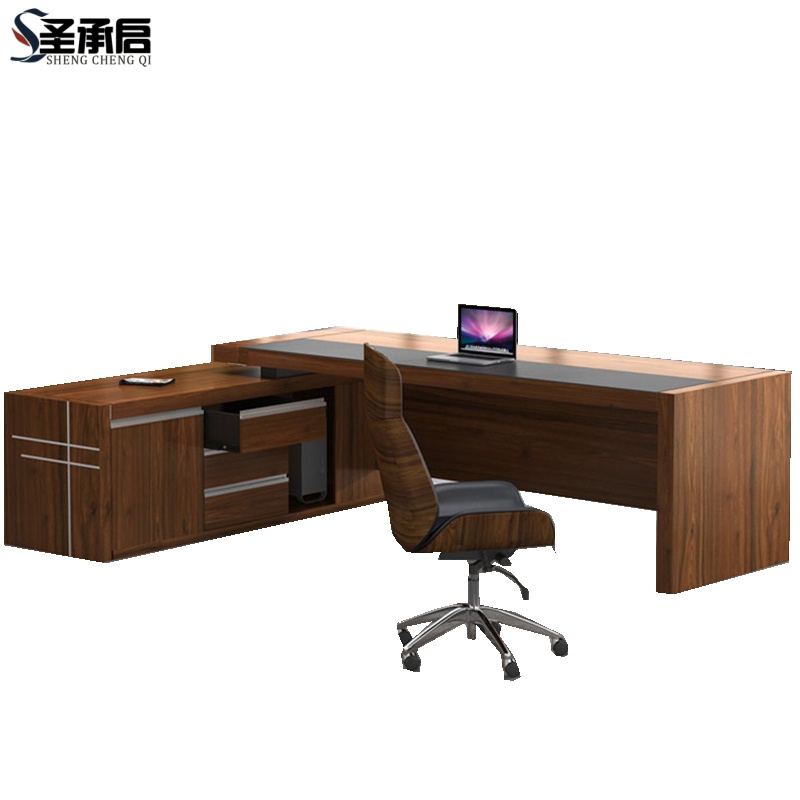 圣承启 经理桌 2.2米含椅张高清大图
