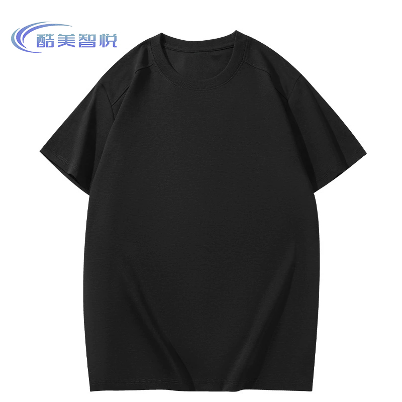 酷美智悦 黑色宽松运动T恤(M-3XL) KM-BH802 件高清大图