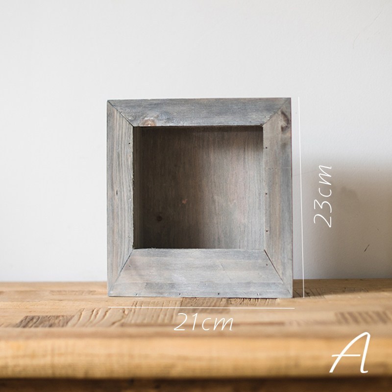 家柏饰(CORATED)壁挂花框花盆花器 实木手工做旧复古花园用品杂货 夏菊套装材料包 中高清大图