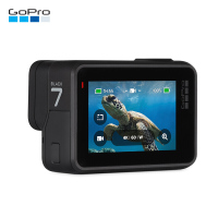 GoPro HERO 7 Black 运动摄像机 4K户外水下潜水视频直播 防水防抖 含64G卡+原装自拍杆+保护套套装