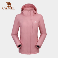 骆驼CAMEL刘涛同款冲锋衣三合一两件套可拆卸加厚内胆防风男女装登山服外套