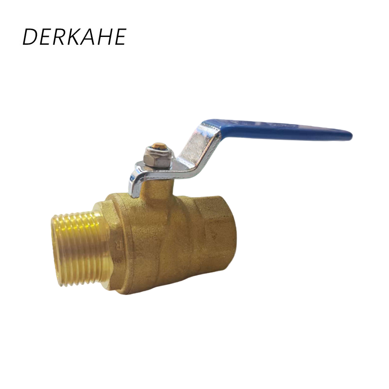 DERKAHE 全铜内外牙球阀 DN25 个高清大图