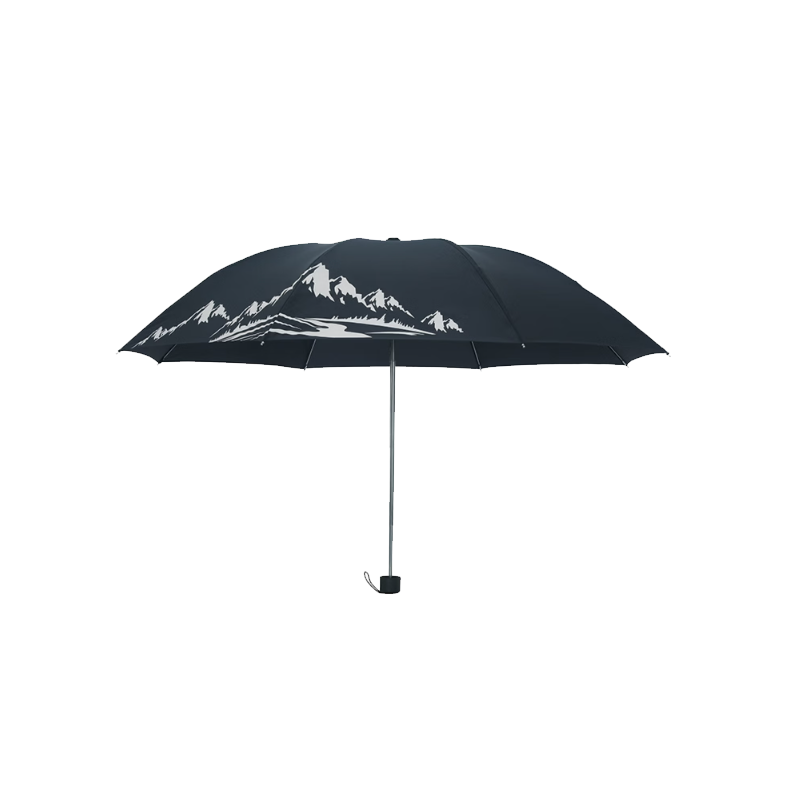 天堂伞强效拒水雨伞防风加固三折便携34330E高清大图