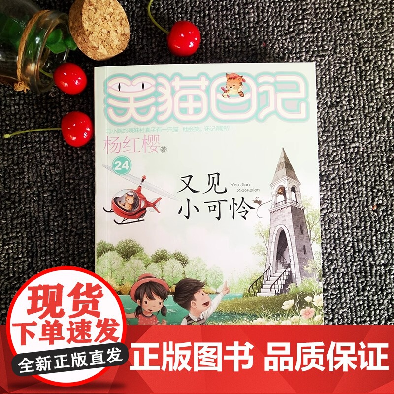 杨红樱笑猫日记24 又见小可怜 7-9-10-12岁二三四五六年级小学生趣味课外阅读书籍 少儿校园励志成长故事书 少儿童高清大图
