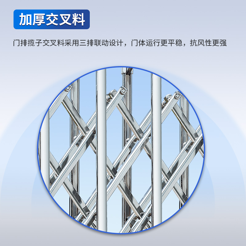 启功电动伸缩门智能单位学校伸缩推拉大门每米高清大图