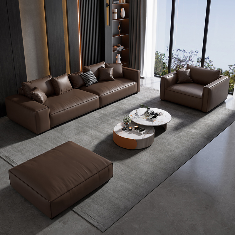 baxter豆腐块真皮沙发头层牛皮客厅意式轻奢现代极简高端方块沙发j803