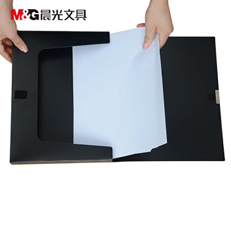 晨光(M&G)ADM94817A 档案盒 55mm(黑) 3个装高清大图